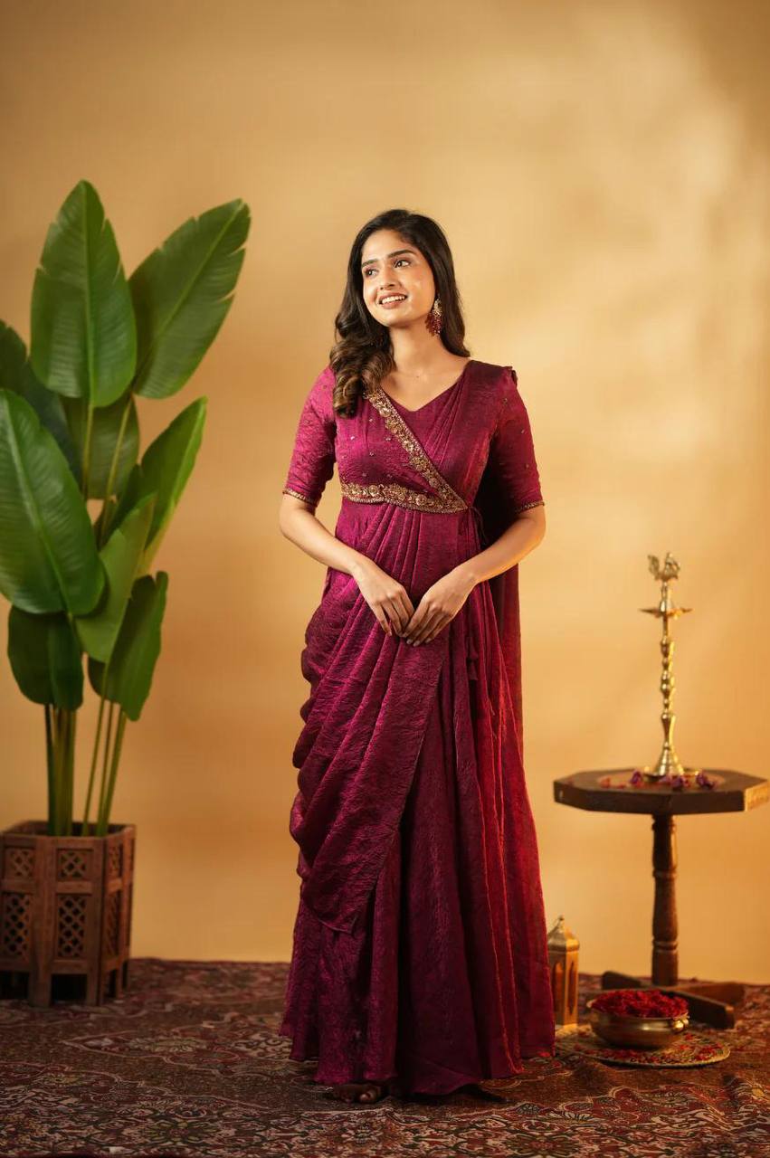 Ready To Wear Pre Draped Saree