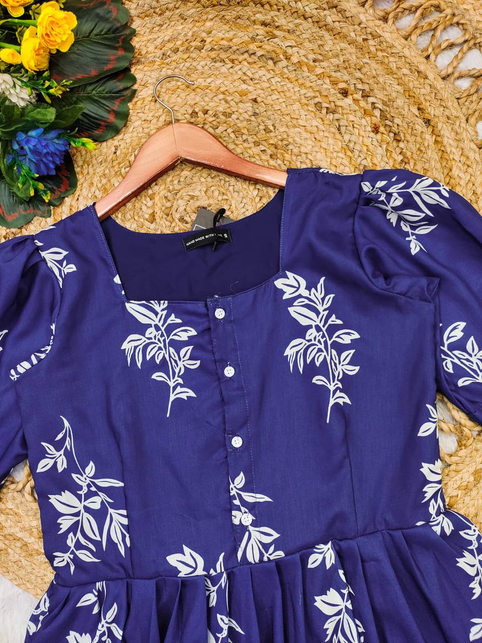 Women Blue Viscose Rayon Kurtas