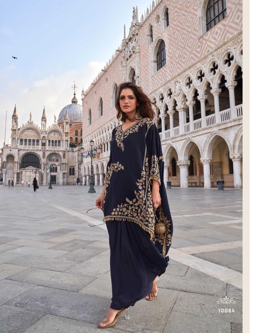 Real Premium Crepe Latest Trendy Stylist Top with Palazzo Set