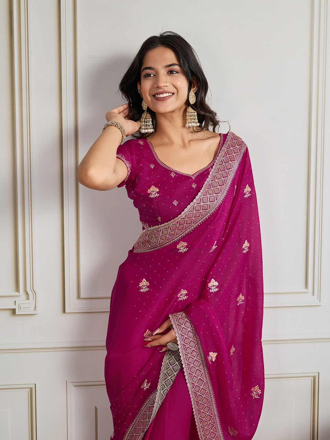 Party Wear Soft  Star Georgette  Saree