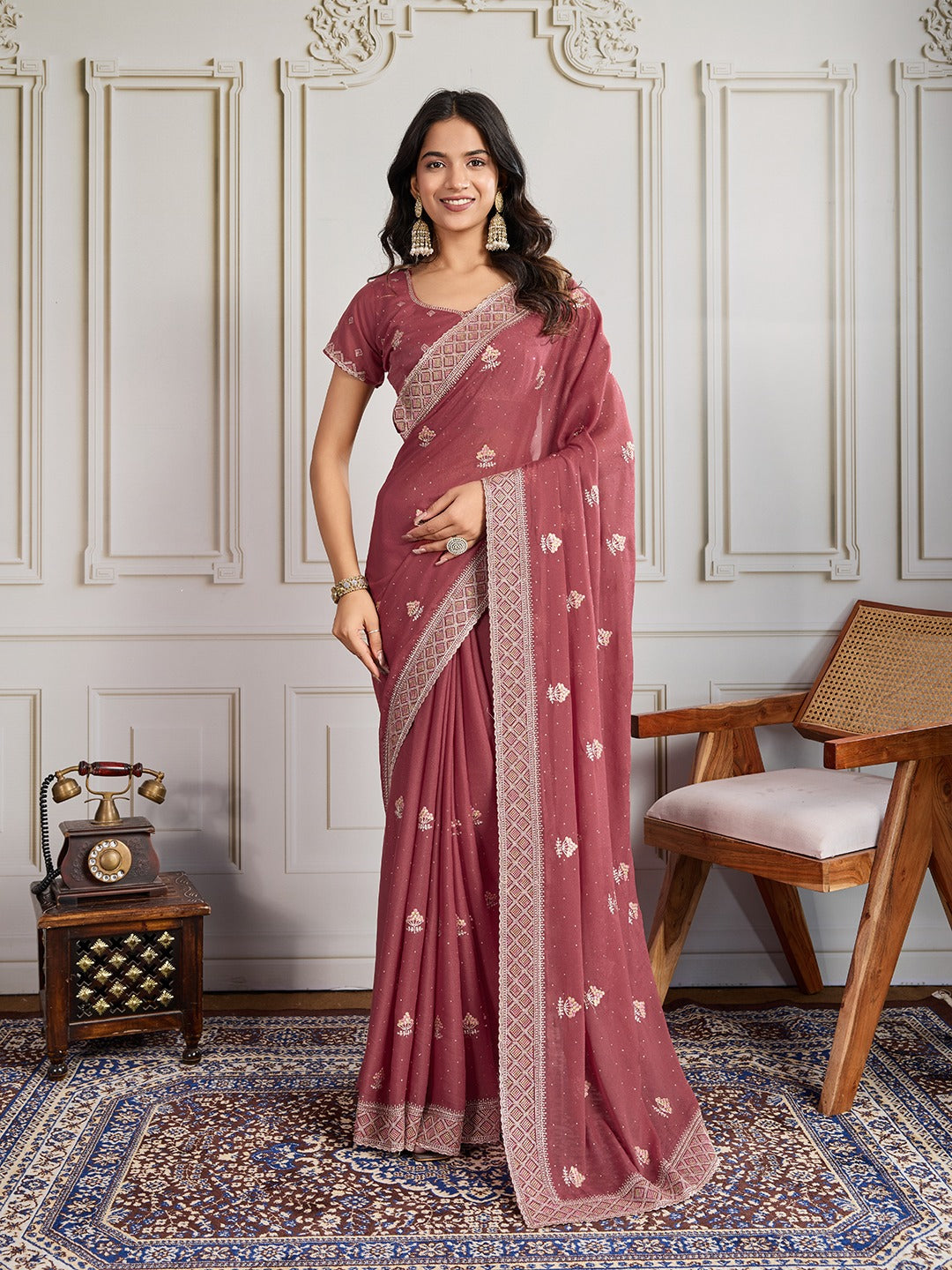 Party Wear Soft  Star Georgette  Saree