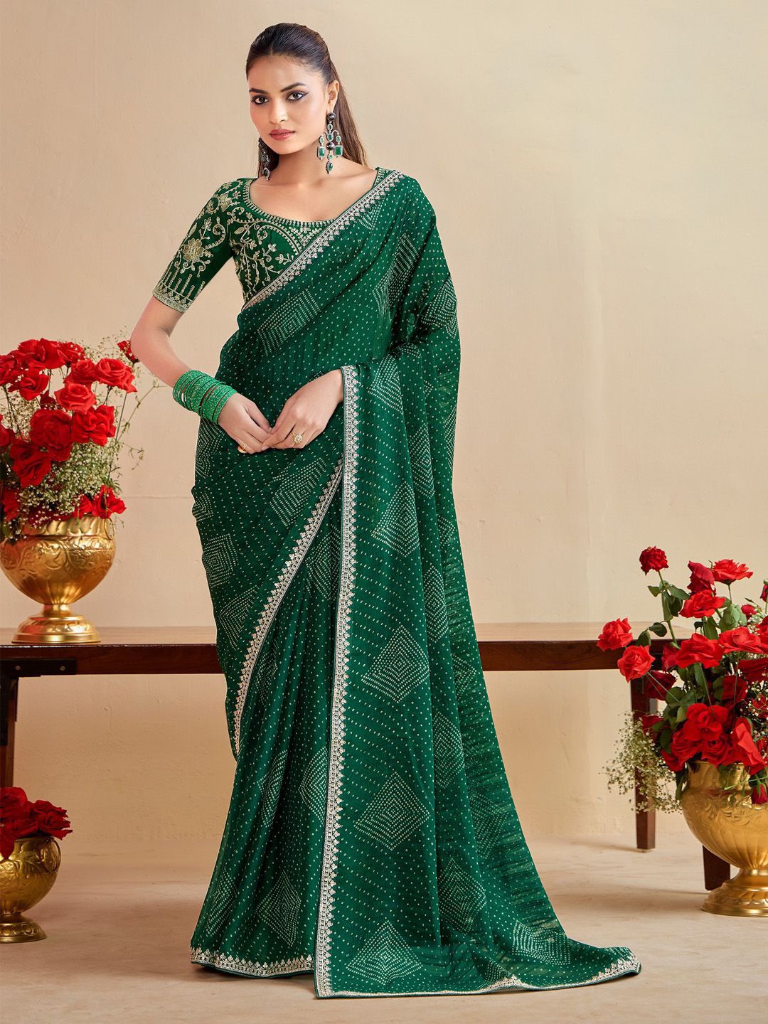 georgette beautiful attractive women's saree