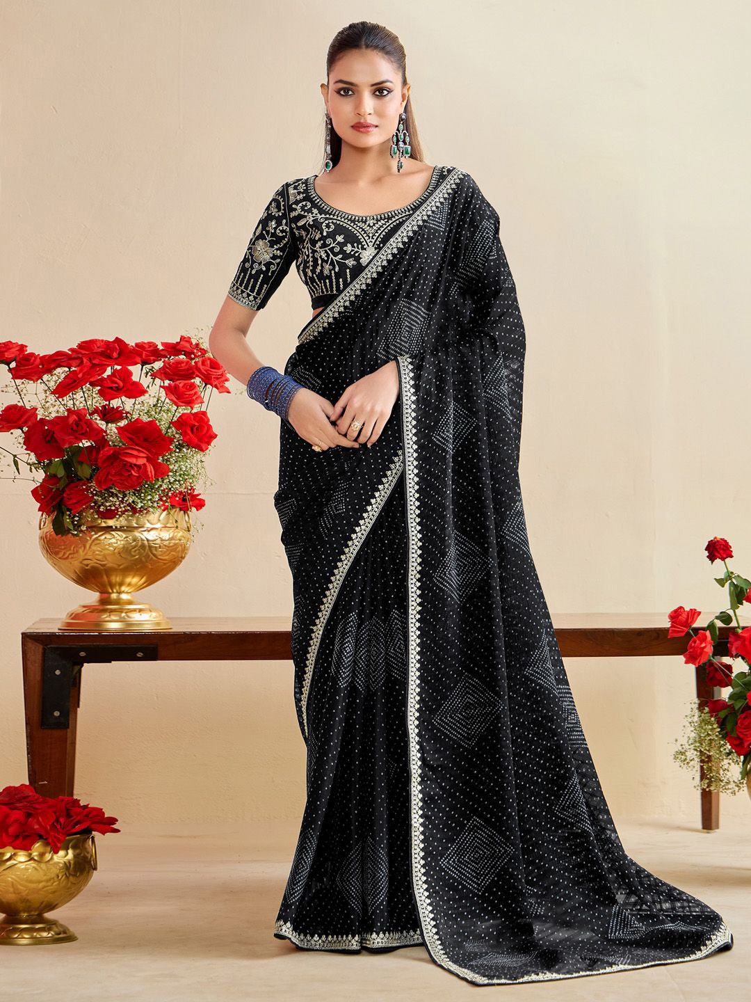 georgette beautiful attractive women's saree