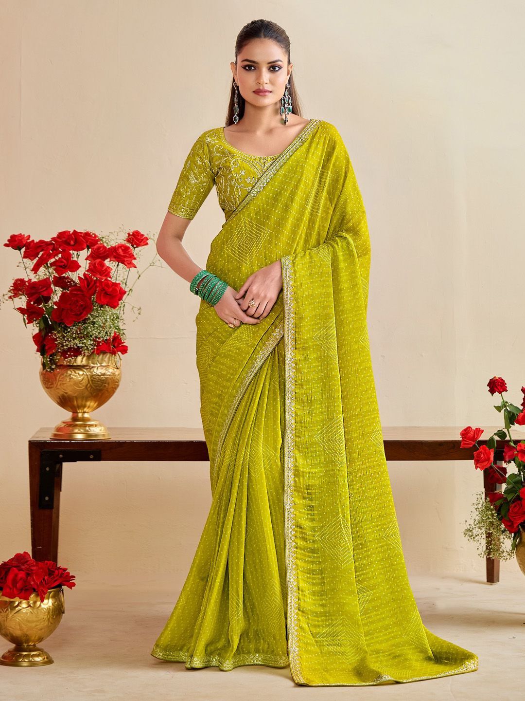 georgette beautiful attractive women's saree
