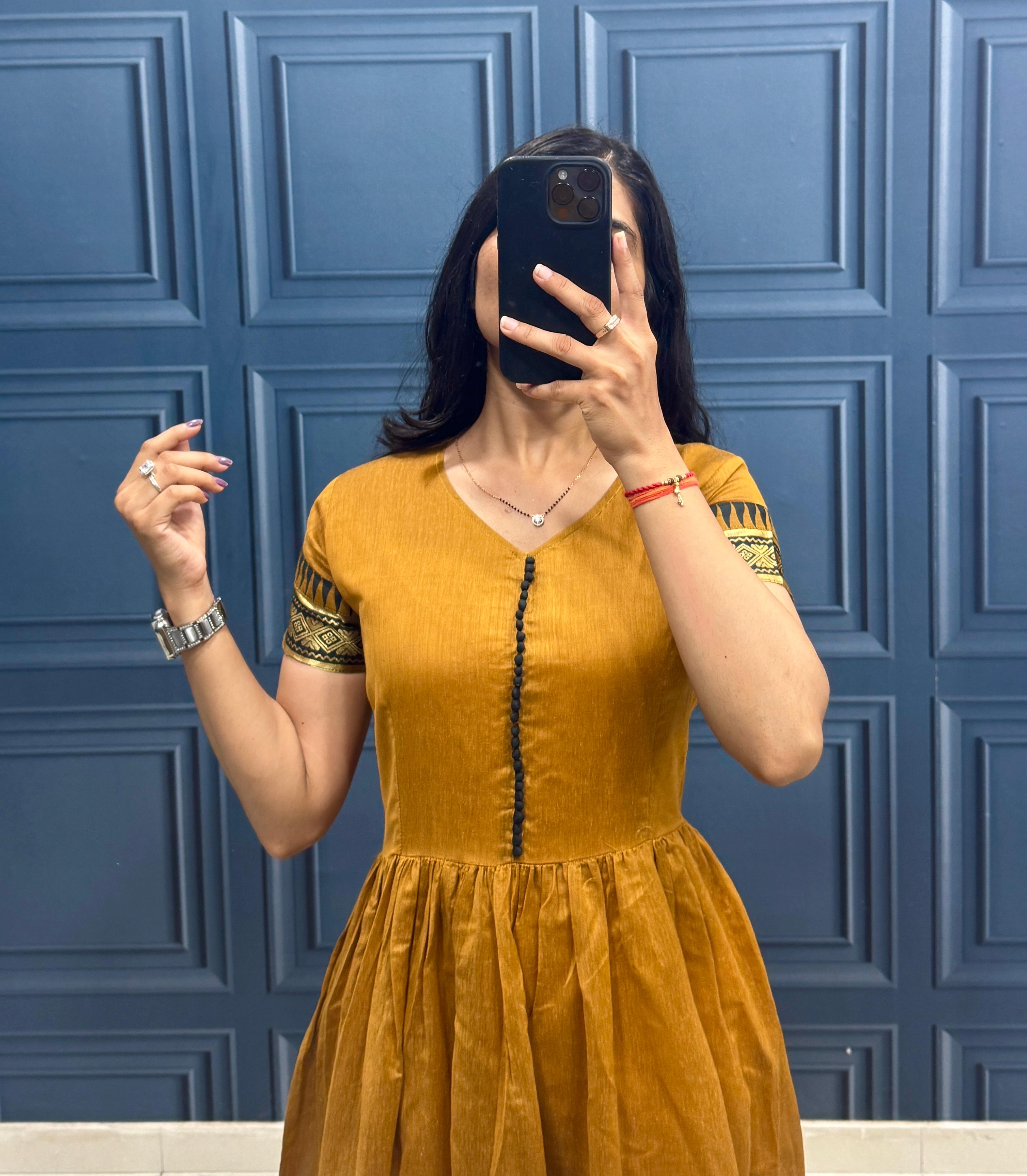 Traditional Style Cotton Maxi Dress