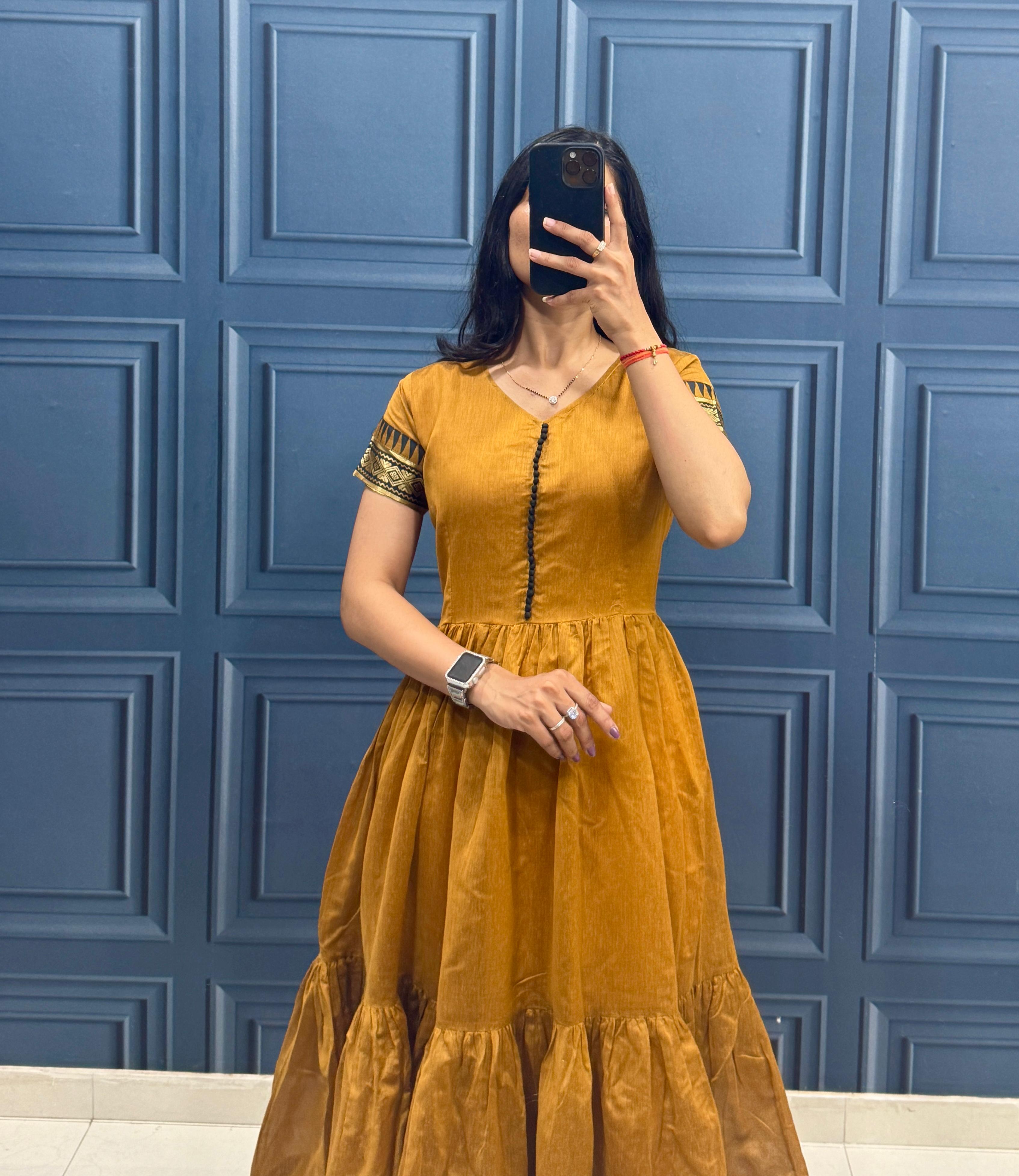 Traditional Style Cotton Maxi Dress