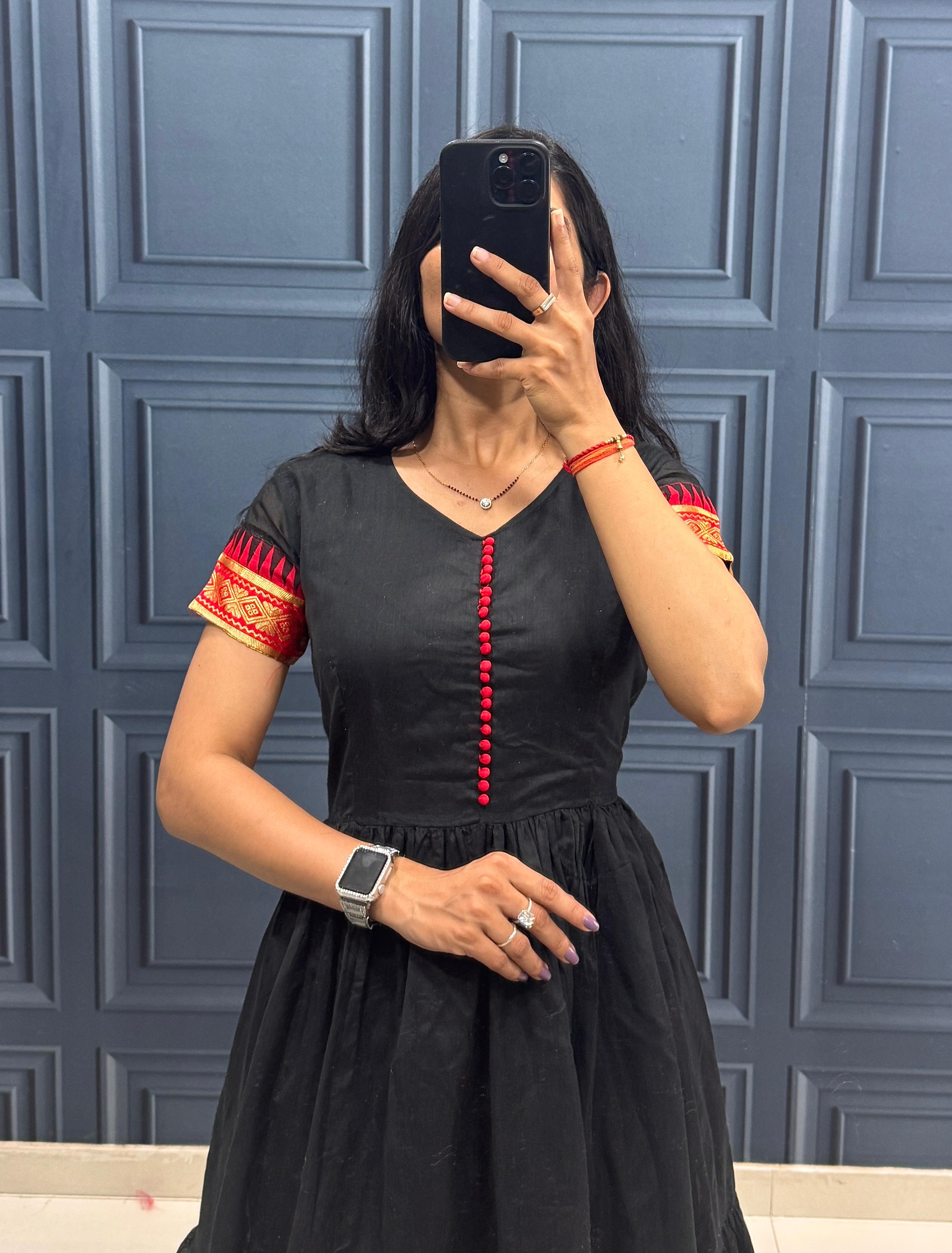 Traditional Style Cotton Maxi Dress