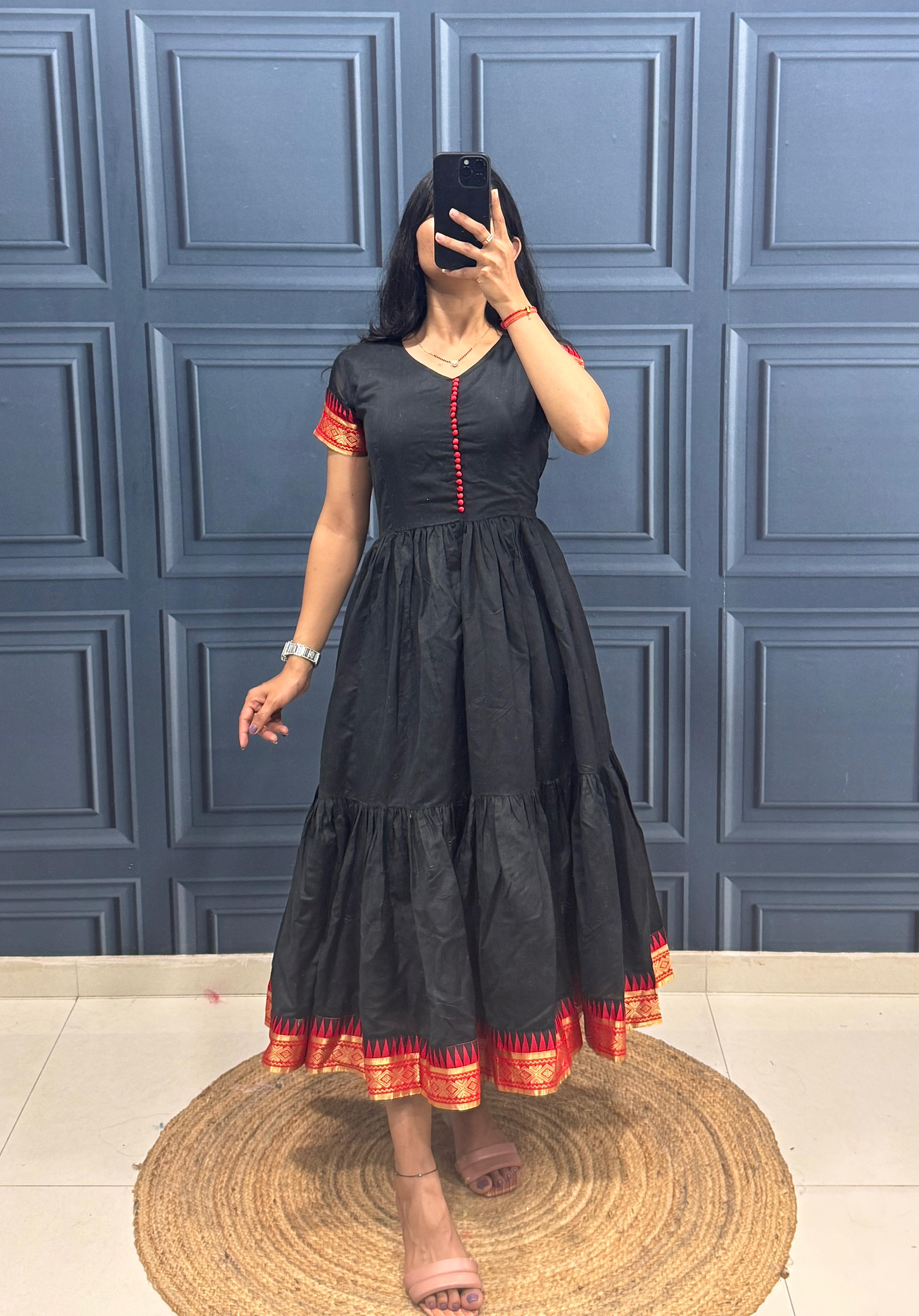 Traditional Style Cotton Maxi Dress