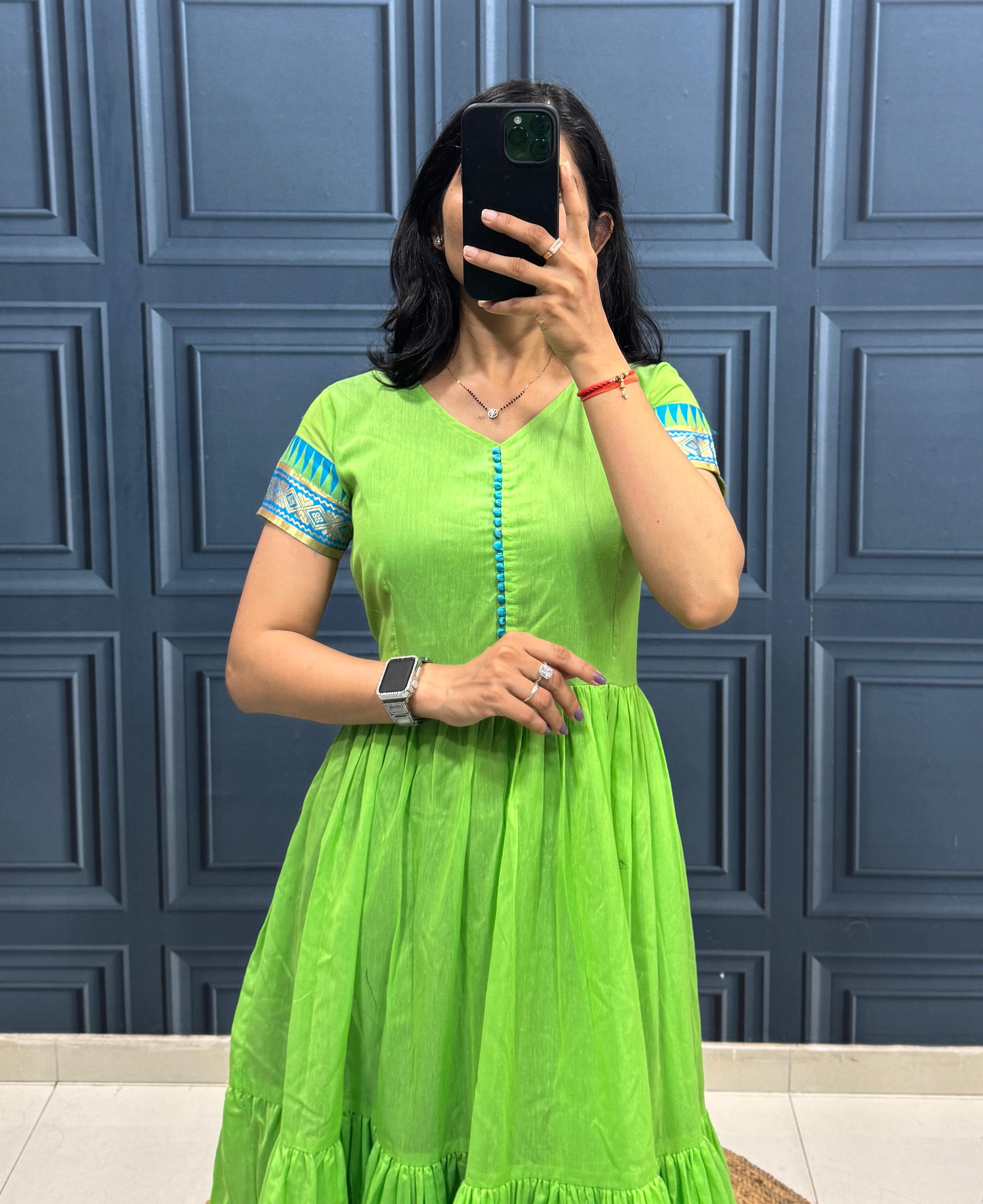 Traditional Style Cotton Maxi Dress