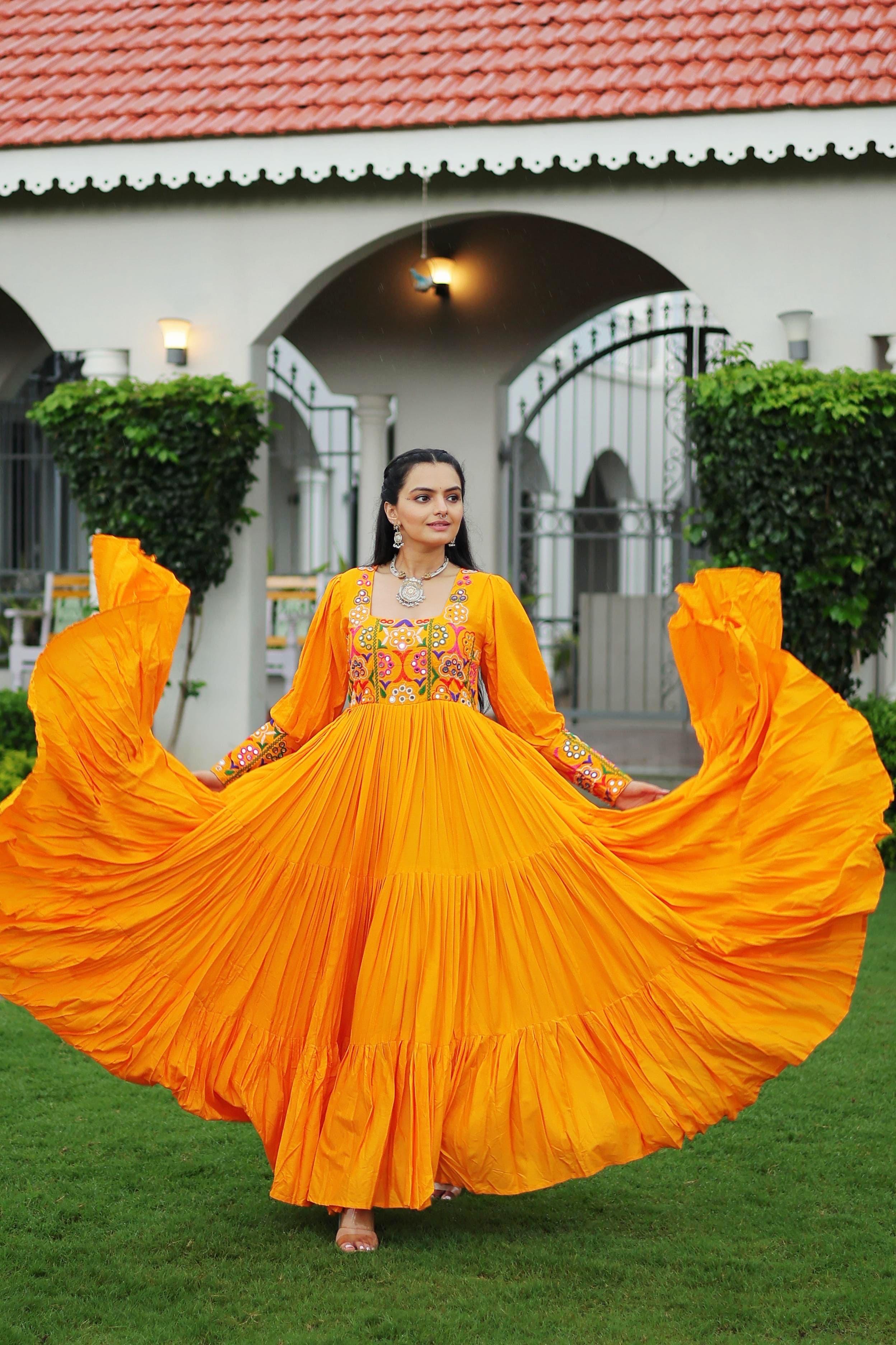 Yellow Color Trendy Gown