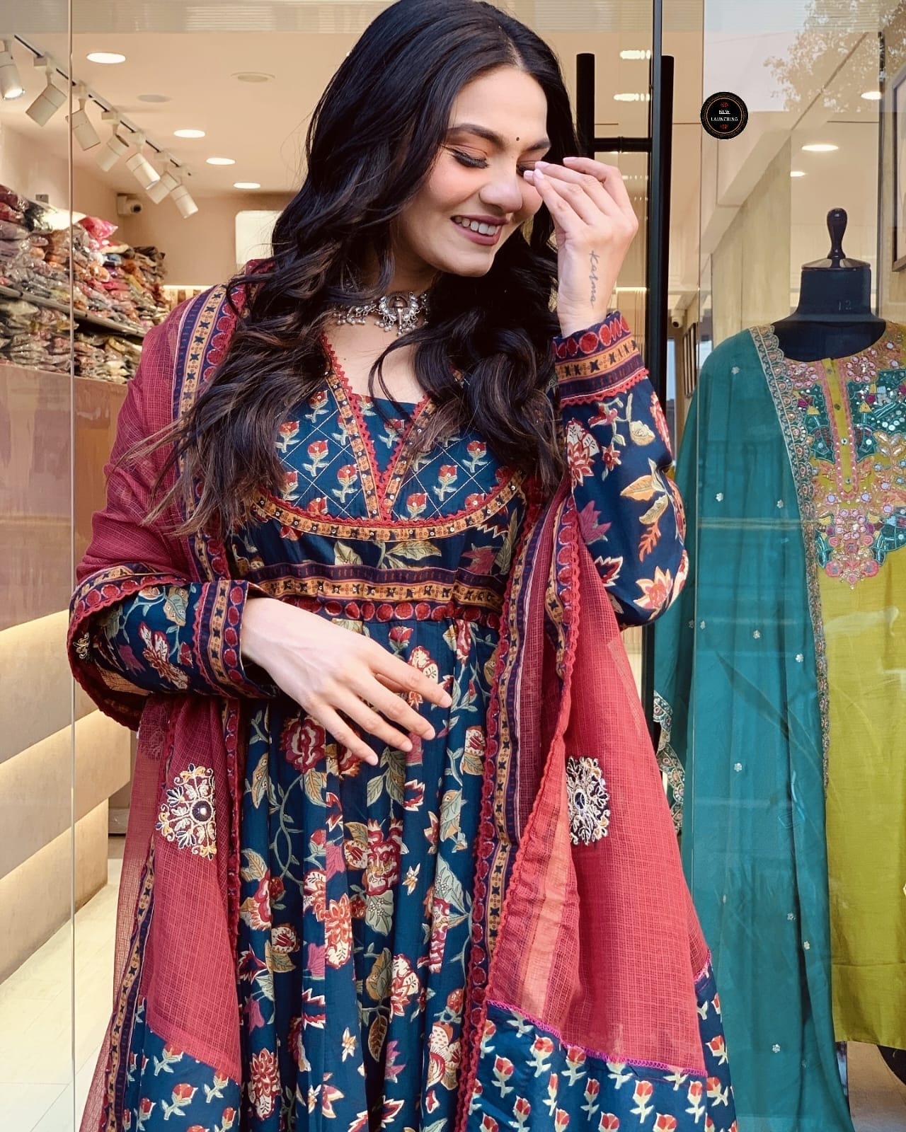 Women's Beautiful Heavy Anarkali Embroidered Kurti