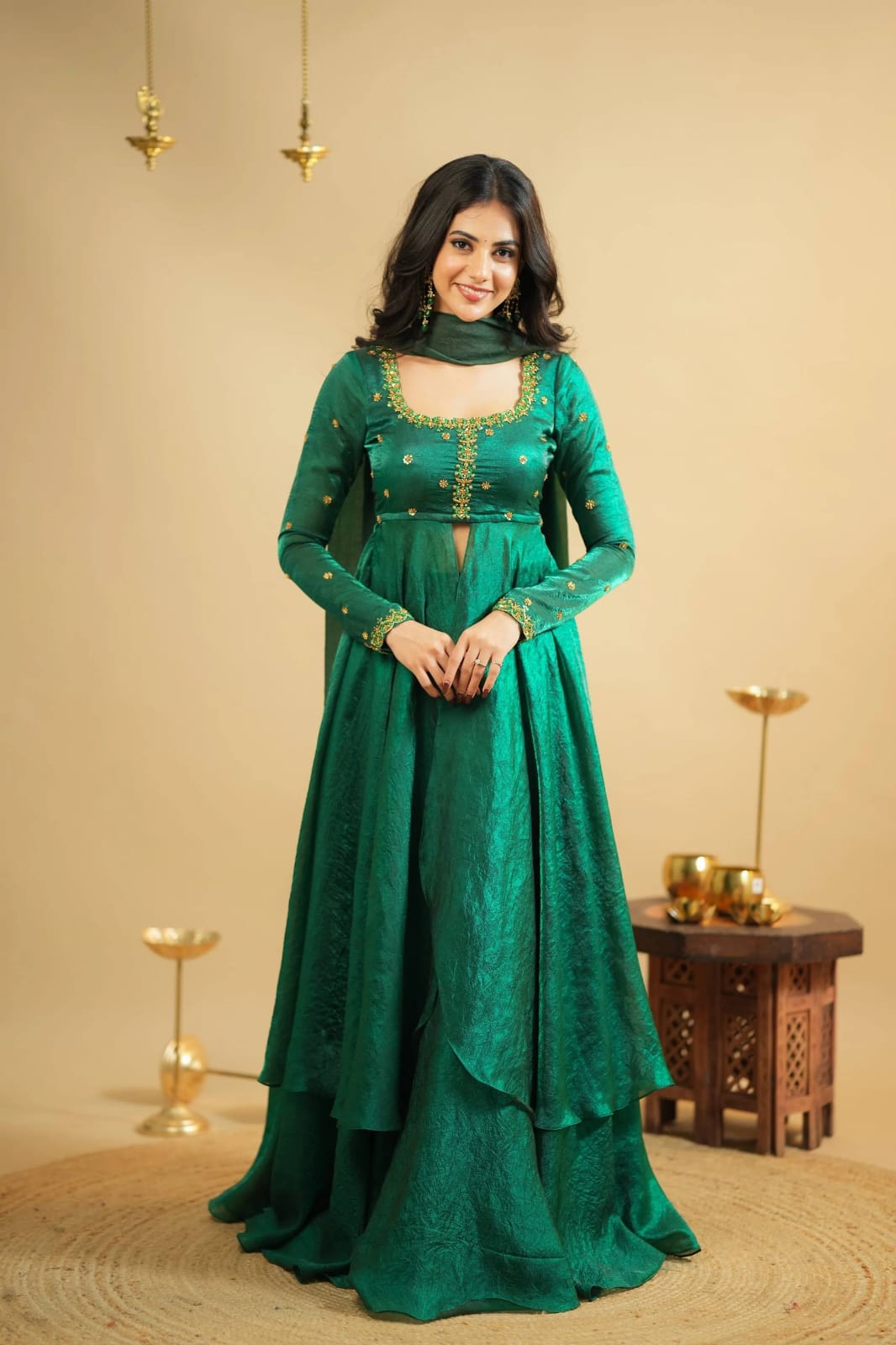 Vichitra Silk Lehenga Set