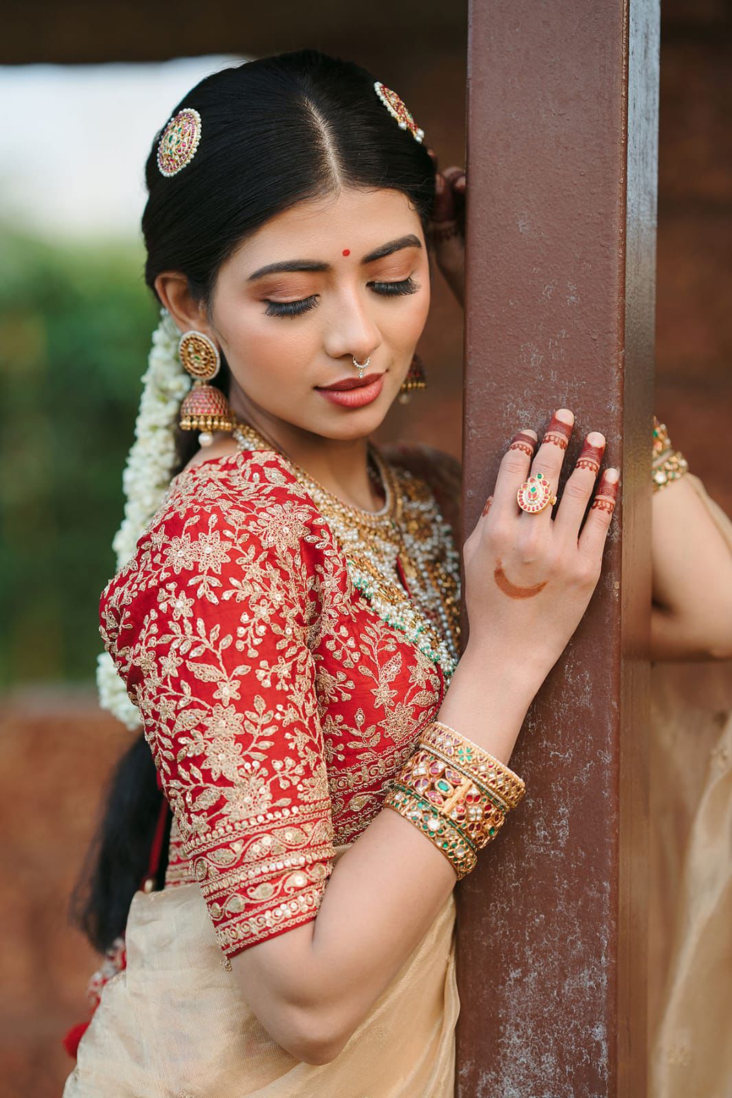Designer Jimmy Choo Saree with Zari Work