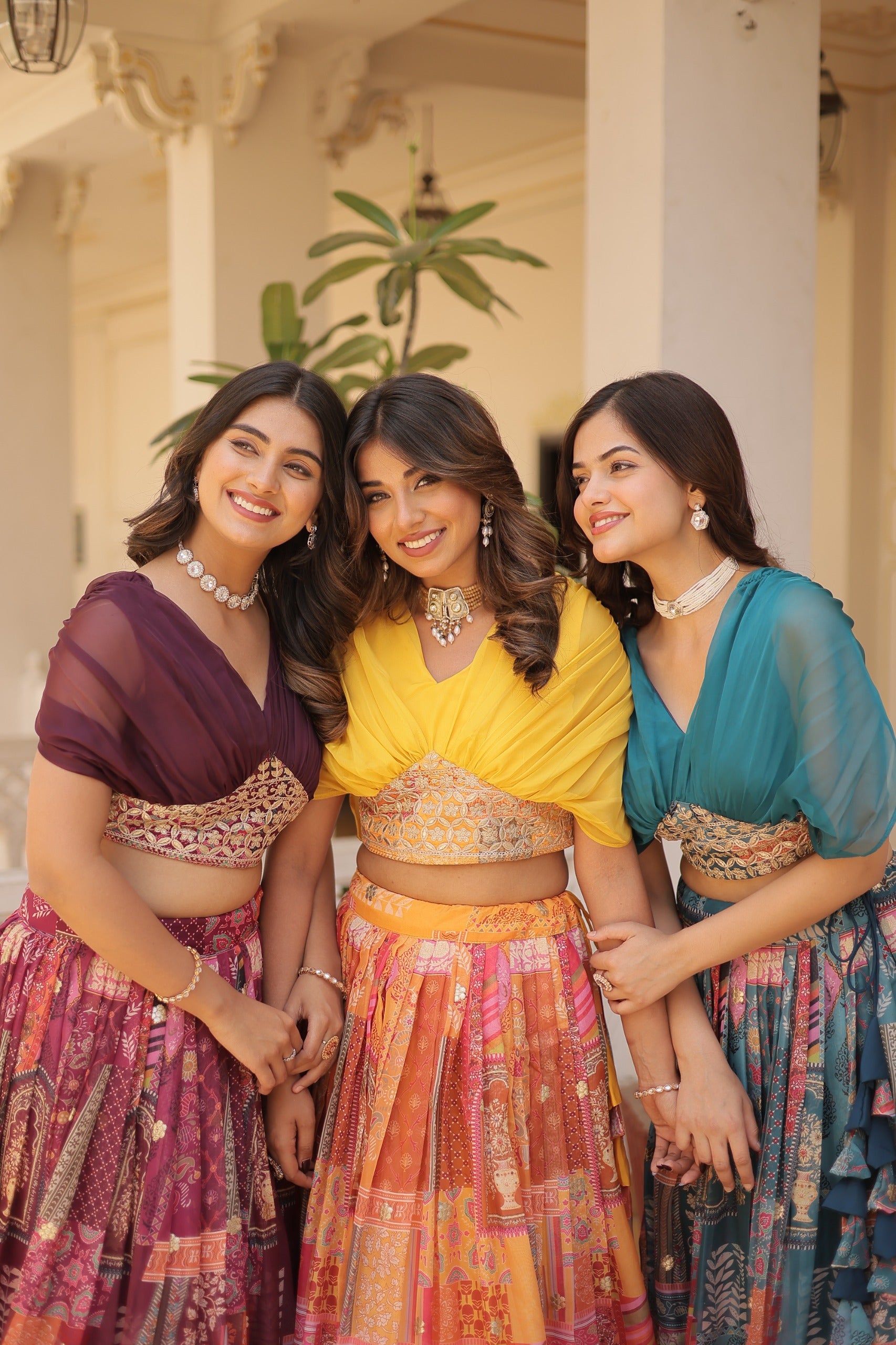 Russian Silk Wine Lehenga Choli Set