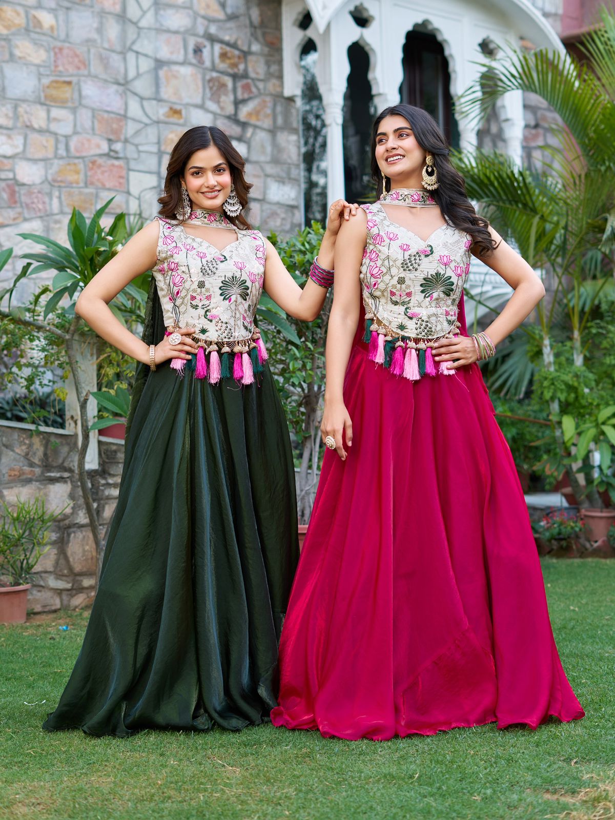 Pure Tissue Silk Lehenga Choli