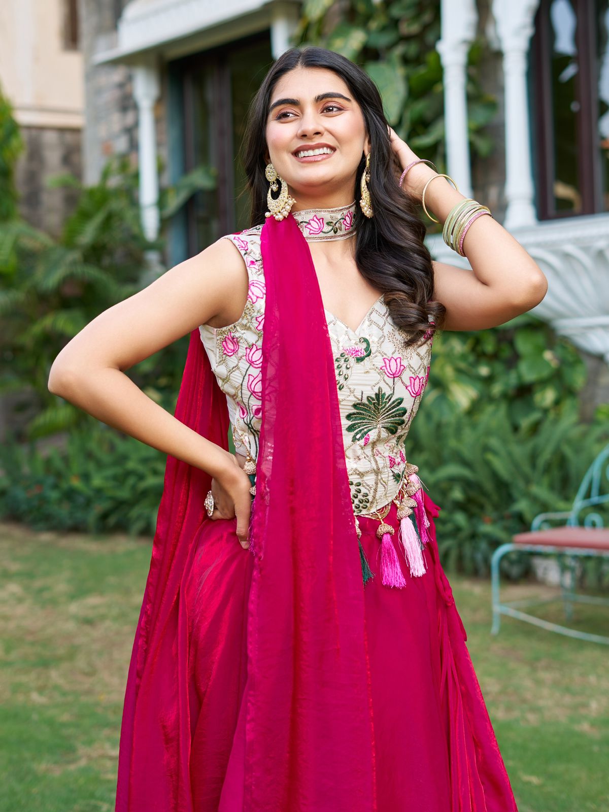 Pure Tissue Silk Lehenga Choli