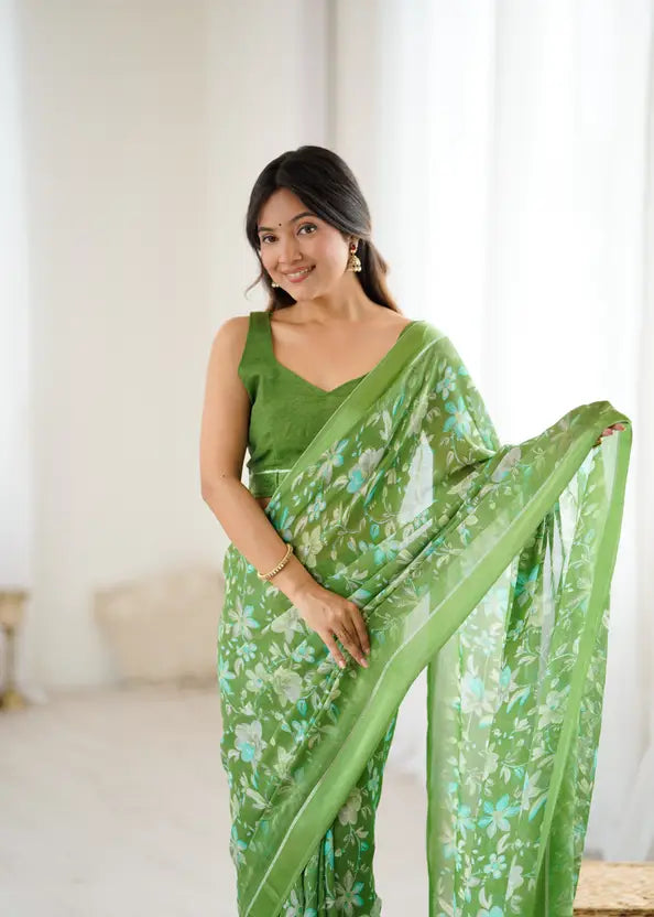 Beautiful Trending Pastel Colours Saree