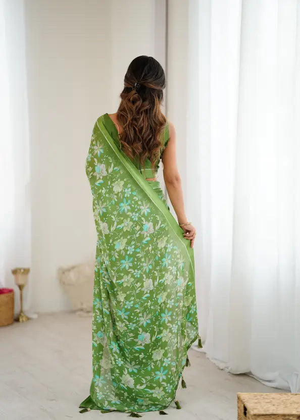 Beautiful Trending Pastel Colours Saree