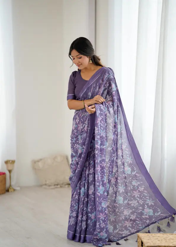 Beautiful Trending Pastel Colours Saree