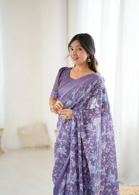 Beautiful Trending Pastel Colours Saree