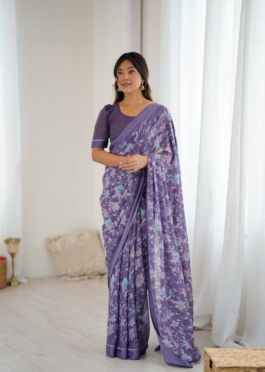 Beautiful Trending Pastel Colours Saree