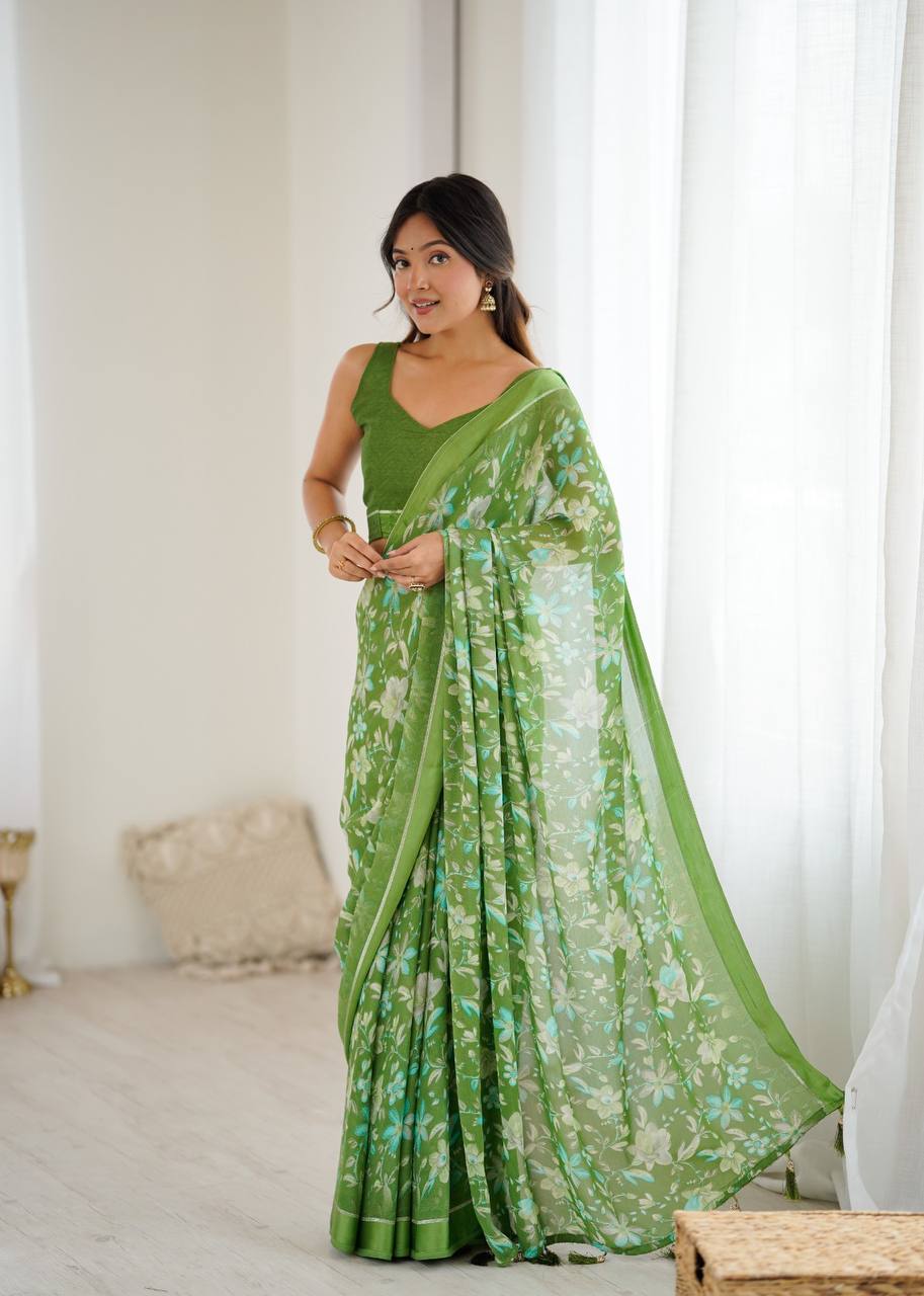 Beautiful Trending Pastel Colours Saree