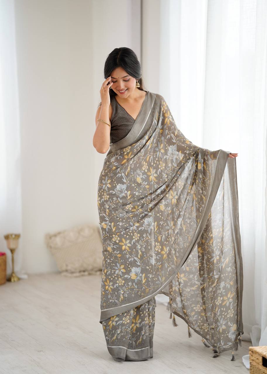 Beautiful Trending Pastel Colours Saree