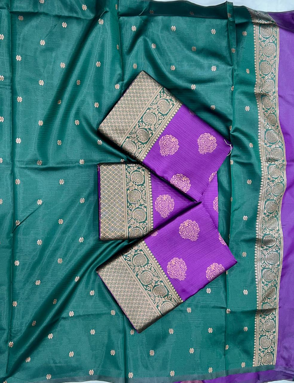 Enchanting Purple Soft Silk Saree