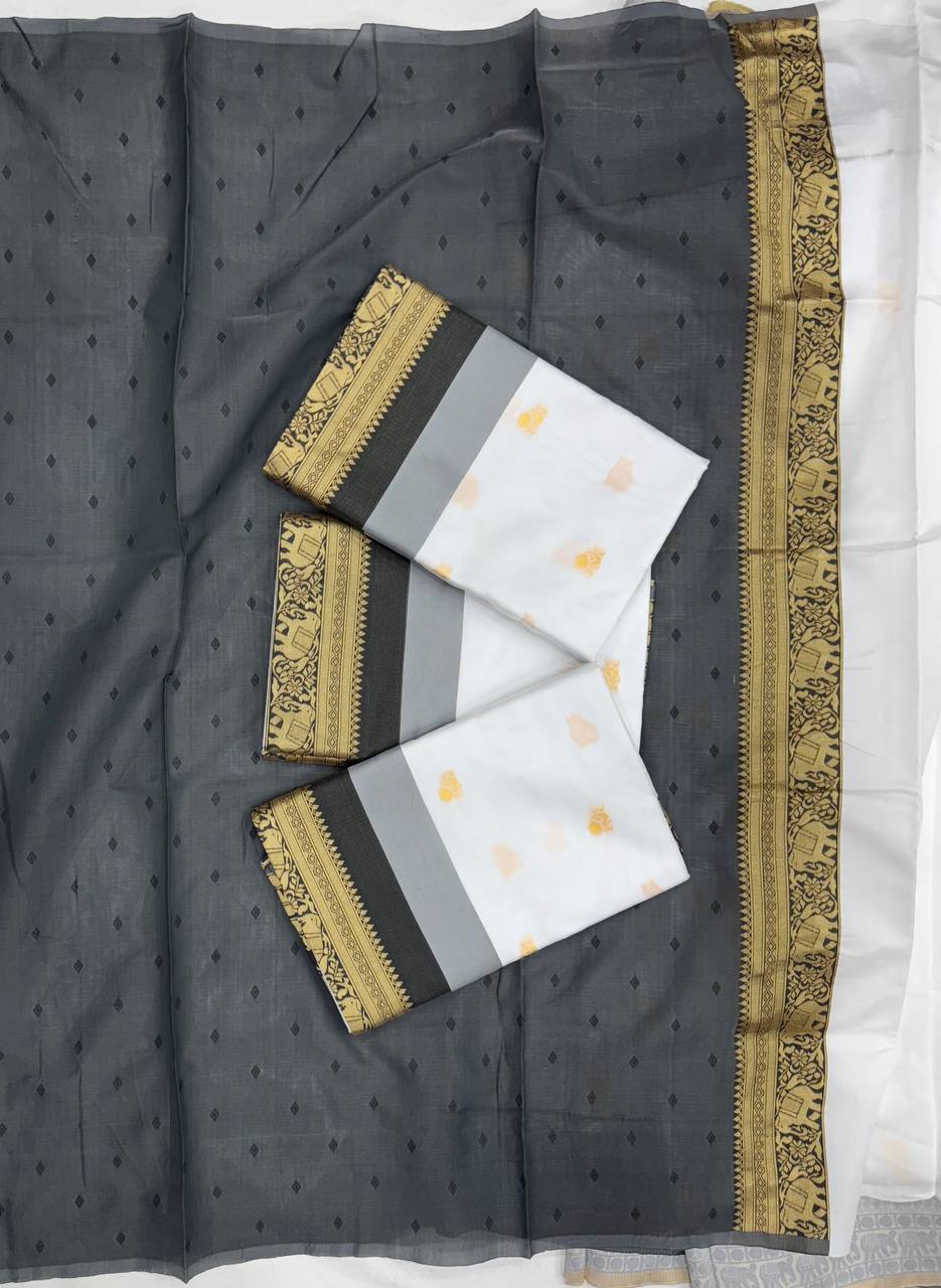 Designer Kanjeevaram Banarasi Silk Jacquard Saree