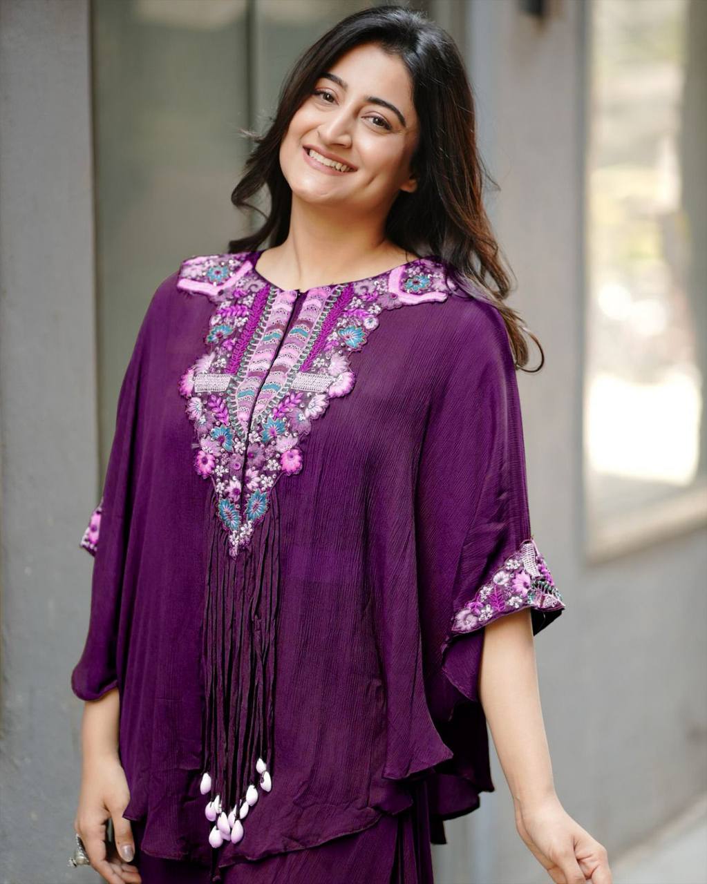 Teal Chinon Sequence Salwar Suit