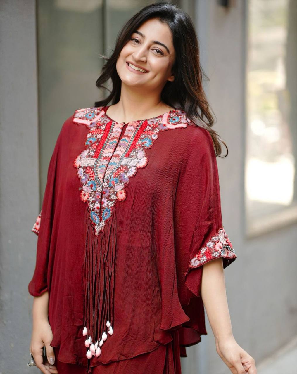 Teal Chinon Sequence Salwar Suit