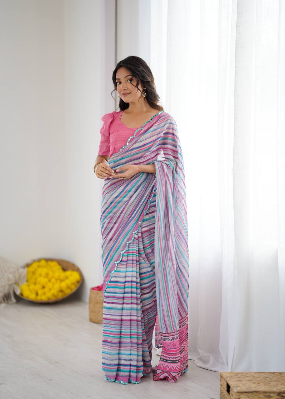 Georgette Printed Saree
