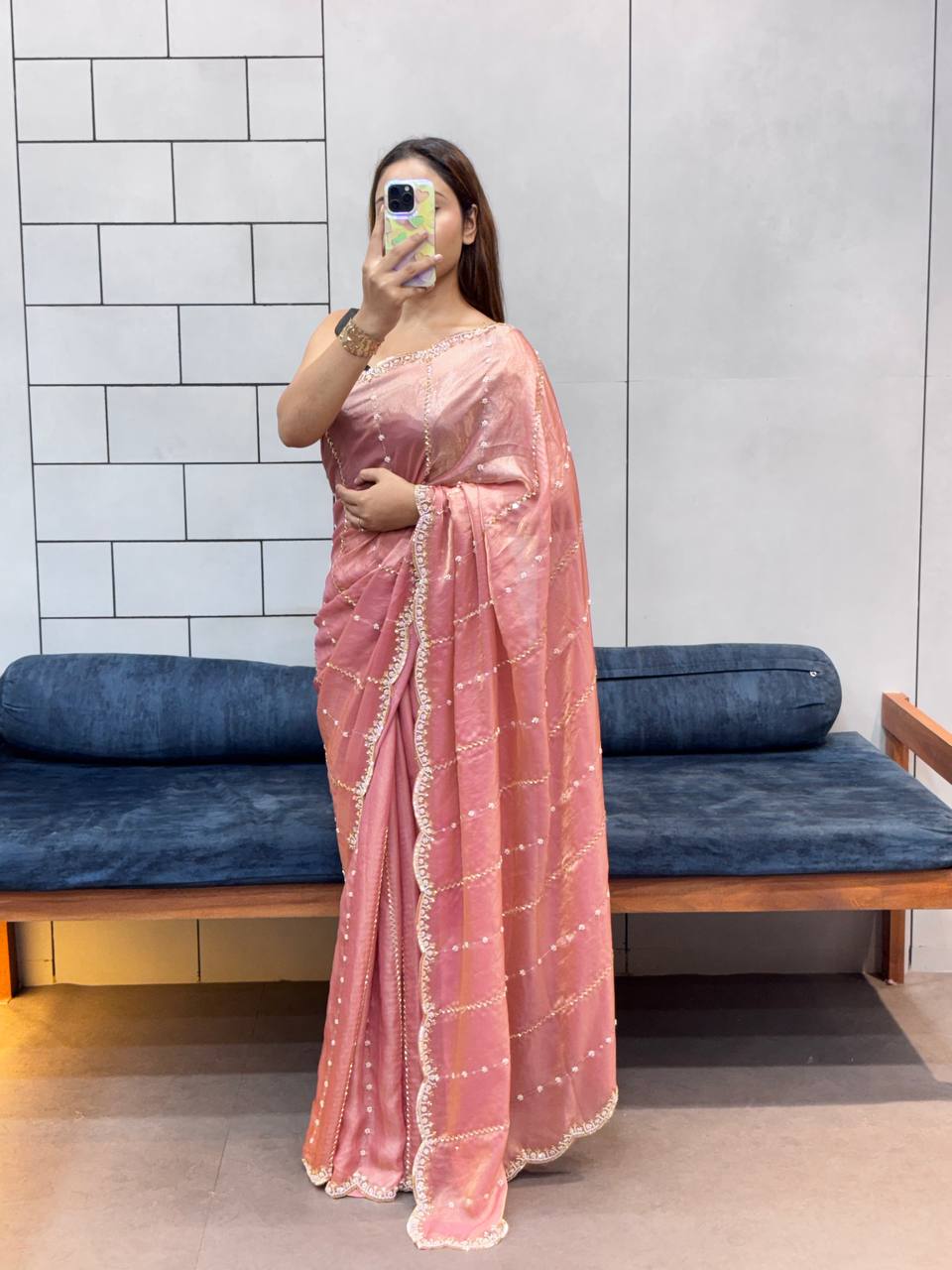 Luxurious and Glamorous Trending Hand Work Saree