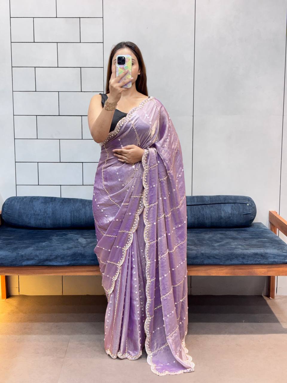 Luxurious and Glamorous Trending Hand Work Saree