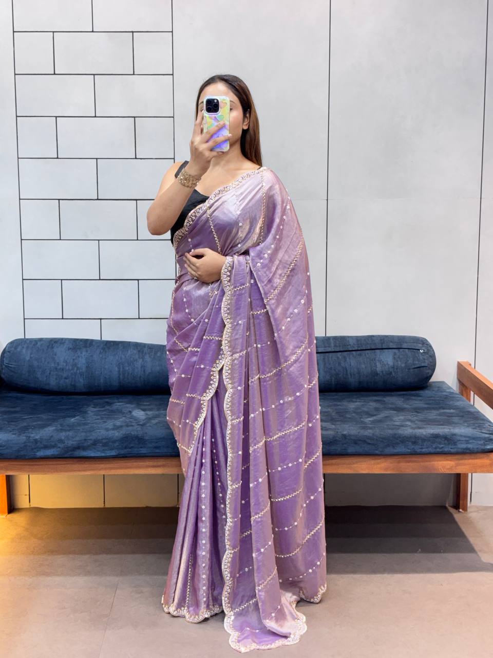 Luxurious and Glamorous Trending Hand Work Saree