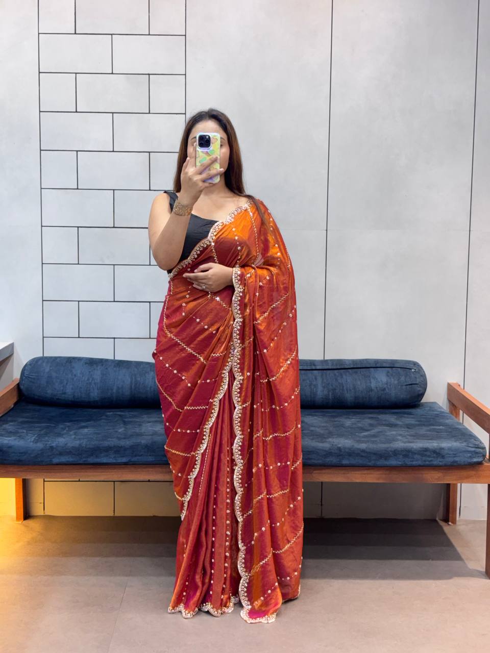 Luxurious and Glamorous Trending Hand Work Saree