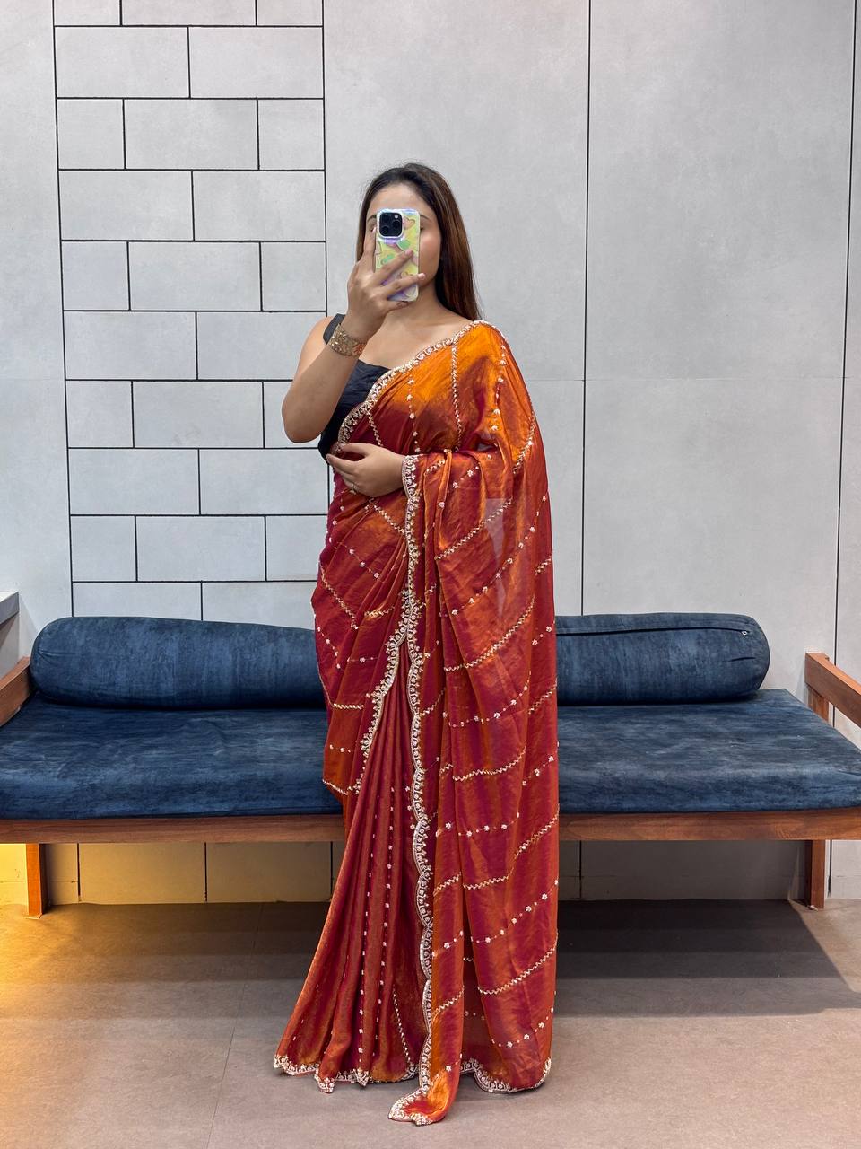Luxurious and Glamorous Trending Hand Work Saree