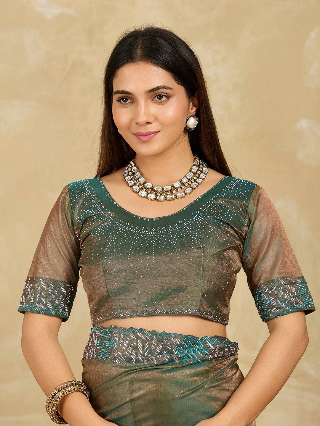 Designer Soft Net Party Saree