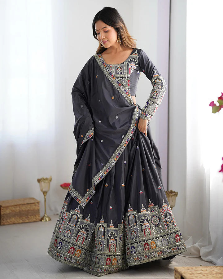 Heavy Thread with Sequins Work Designer Lehenga Choli