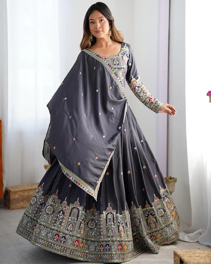 Heavy Thread with Sequins Work Designer Lehenga Choli