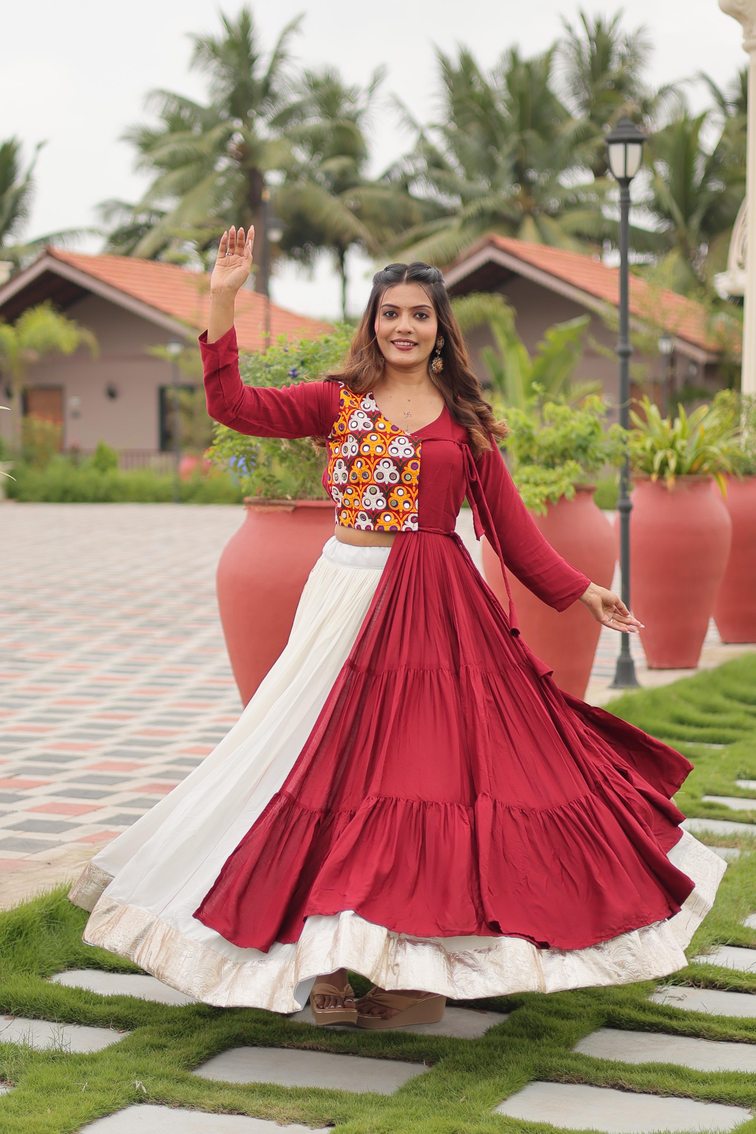 Traditional Navratri Cotton Lehenga Choli