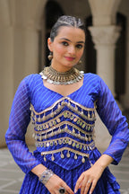 Navratri Special Leheriya Print Lehenga Choli