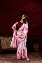 Party Wear Satin Saree