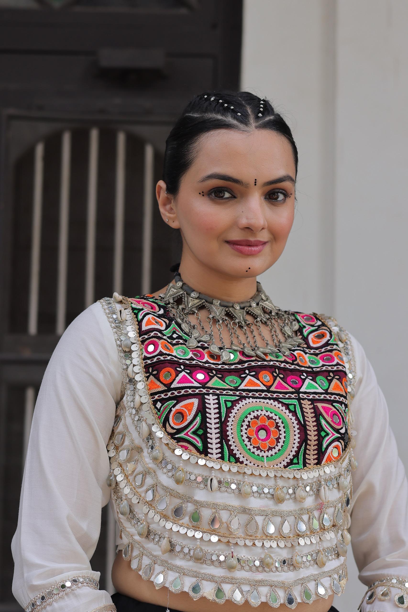 Multi-Color Digital Printed Cotton Navaratri Special Lehenga Choli