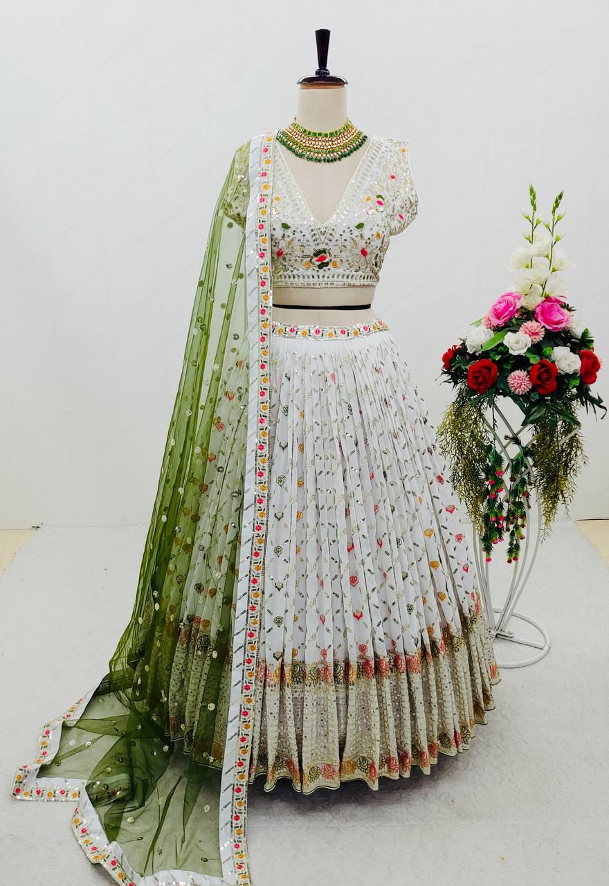 Real Modling Lehenga Choli With Dupatt Set