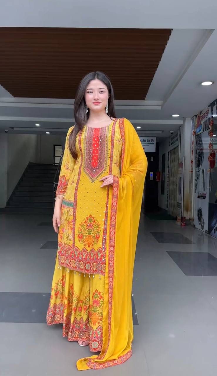 Designer Dupatta Set