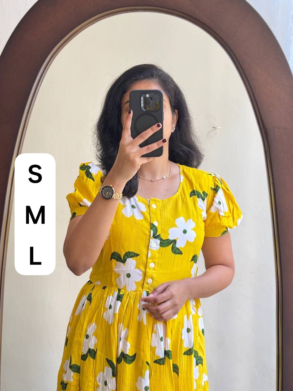 Beautiful flower print cotton One Piece