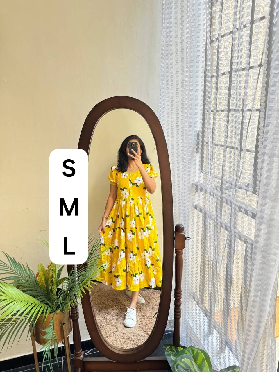 Beautiful flower print cotton One Piece