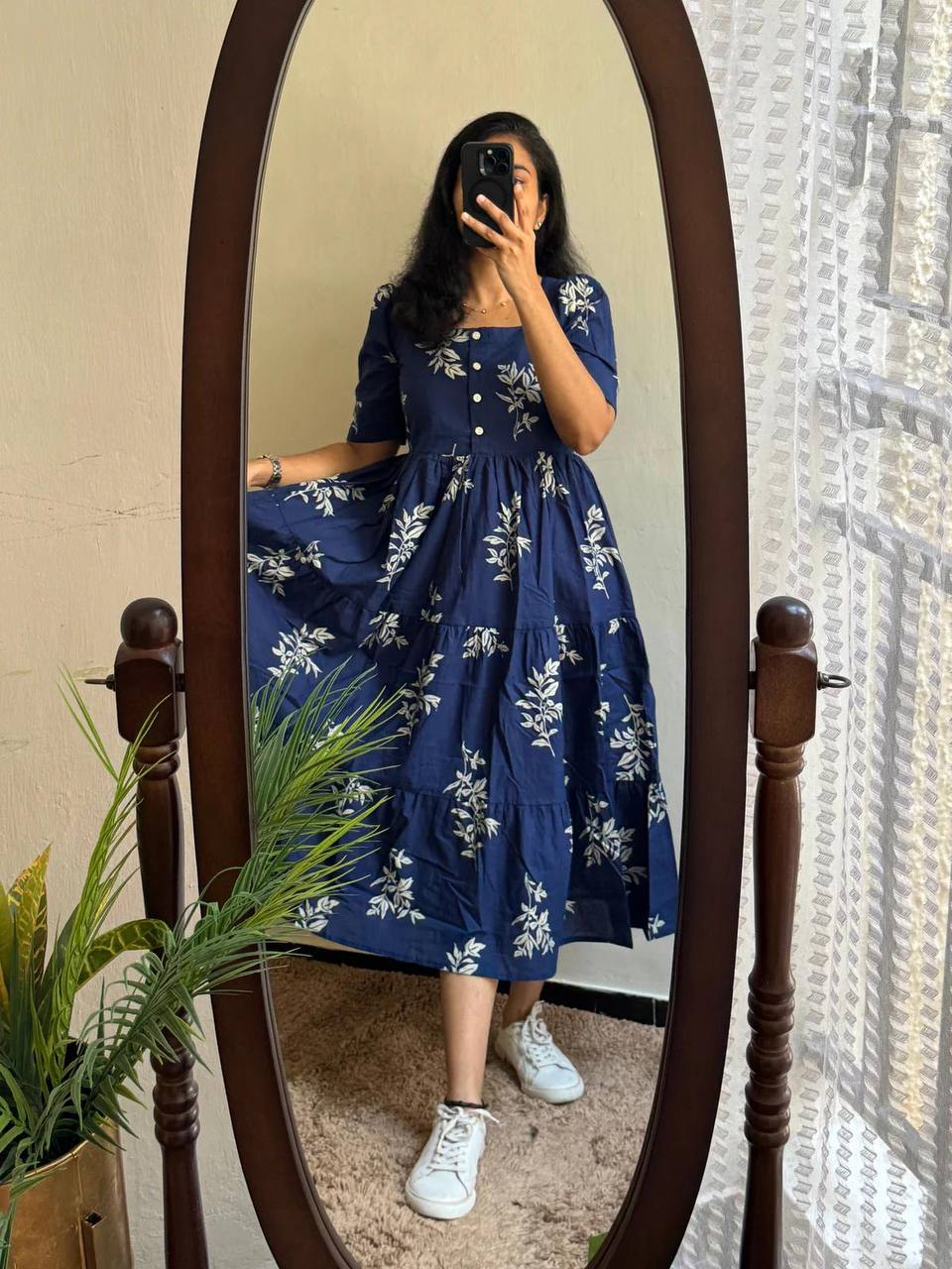 Women Blue Viscose Rayon Kurtas