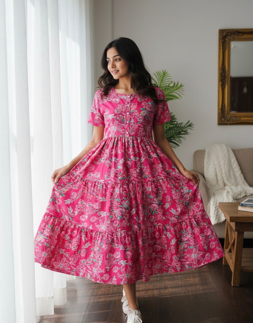 Pink Trendy Designer Women Dresses